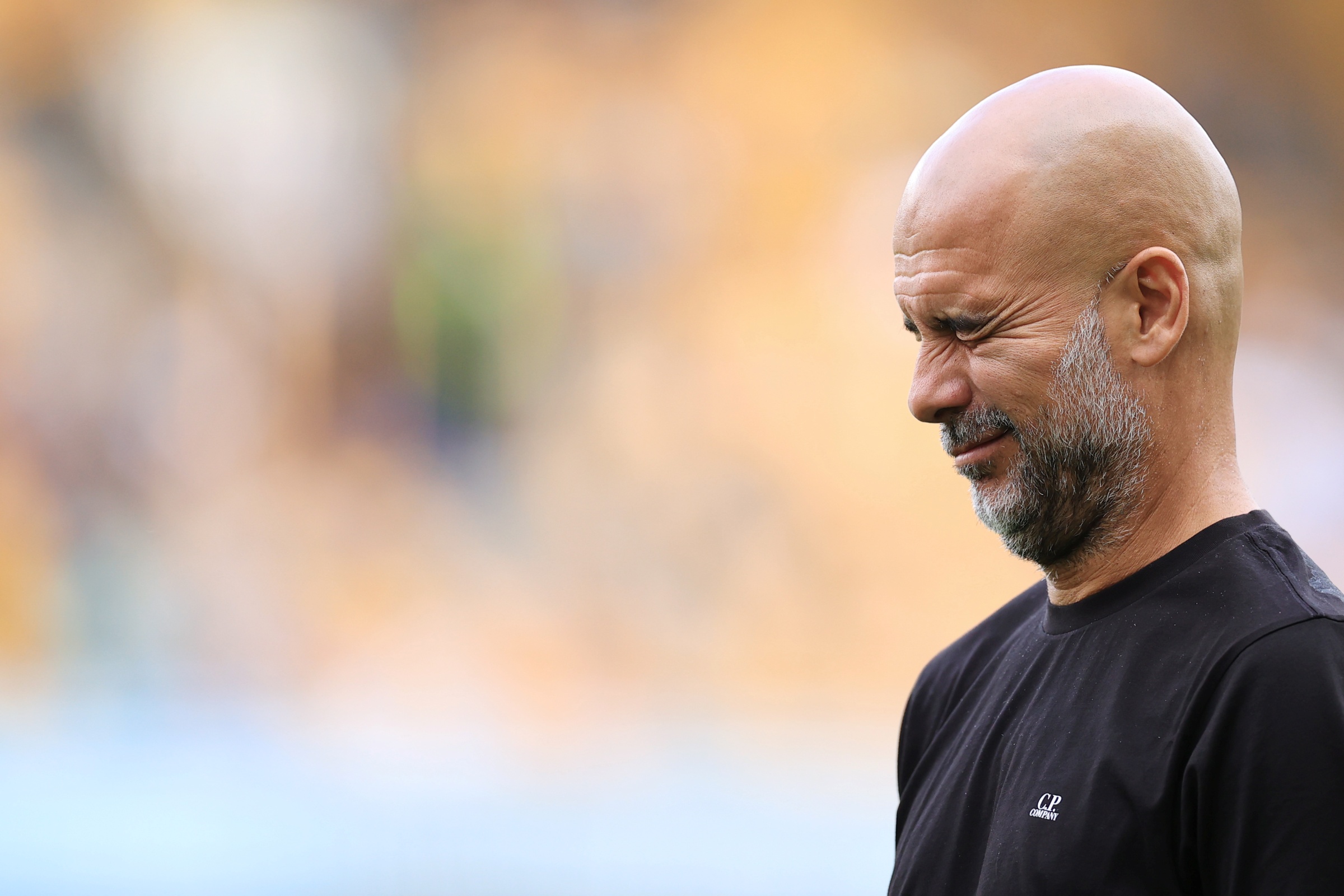 Pep Guardiola no Manchester City antes de deixar o clube